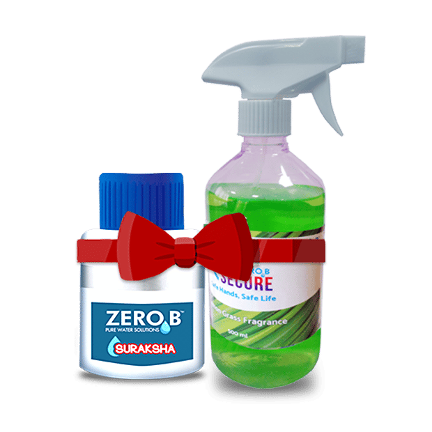ZeroB Suraksha + Sanitizer 500ml