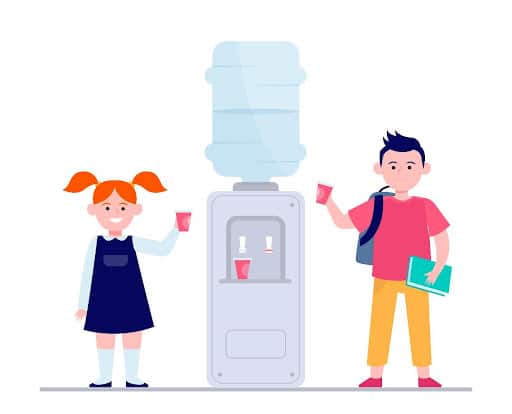 Children-drinking-water-from-water-purifier
