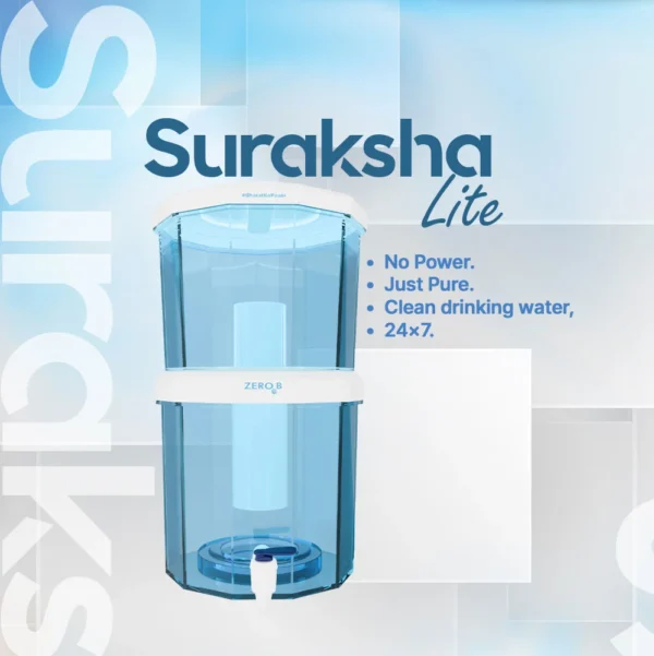 ZeroB Suraksha Lite Gravity Water Purifier