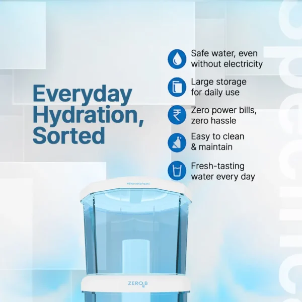 ZeroB Suraksha Lite Gravity Water Purifier